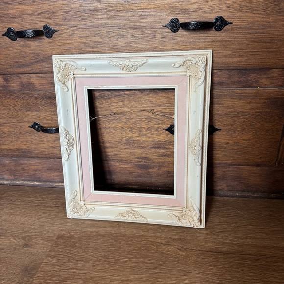 Vintage Wooden Picture Frame Ornate Corners Shabby Chic 13